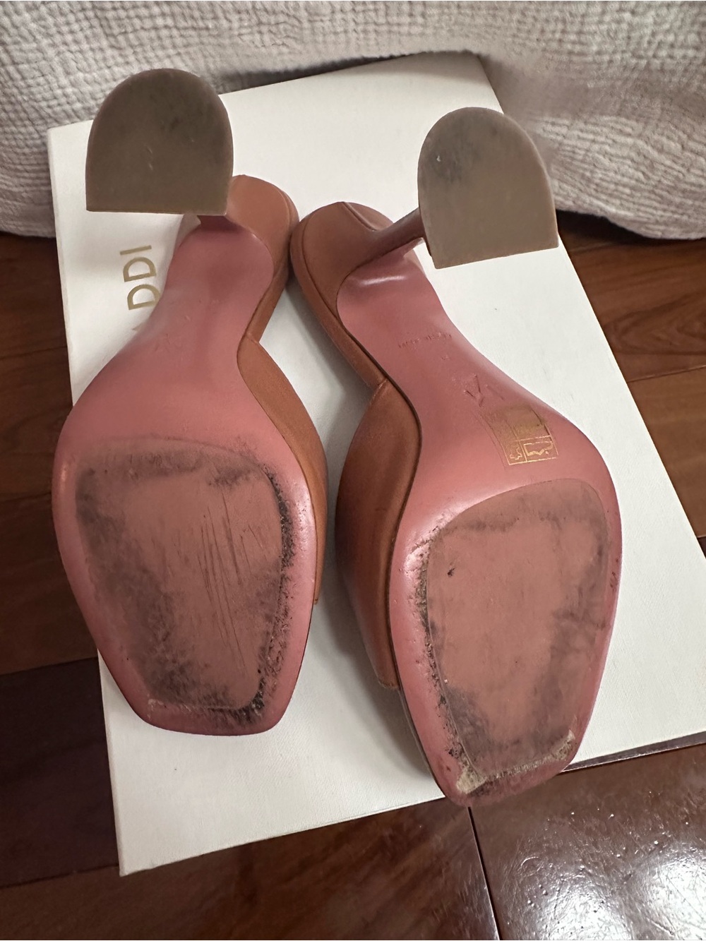 AMINA MUADDI LUPITA Nappa leather in Nude 95MM  Heel 36 6 - Picture 12 of 14